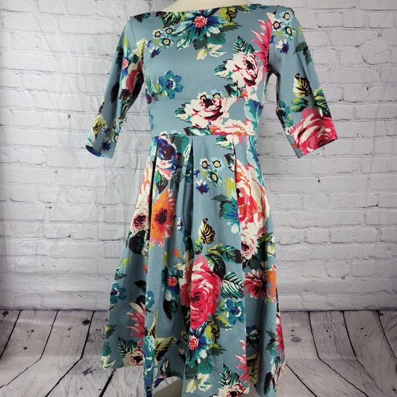 Mint Limit | Floral RetroDress - Picture 5 of 16